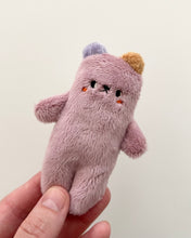 Load image into Gallery viewer, Lilac Bear with periwinkle and mustard ears
