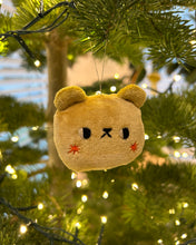 Load image into Gallery viewer, Yellow Bear with blushing cheeks ornament
