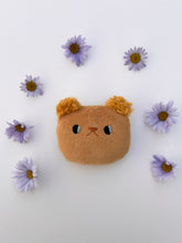 Load image into Gallery viewer, Chestnut bear head - mini pillow
