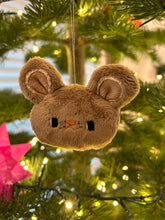 Load image into Gallery viewer, Brown mouse with freckles - ornament
