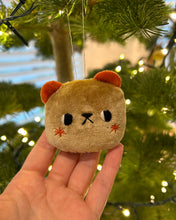 Load image into Gallery viewer, Bear with red ears and blushing cheeks ornament
