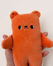 Load image into Gallery viewer, Pumpkin bear with fangs
