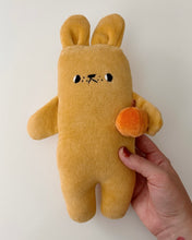 Load image into Gallery viewer, Buttercup the bunny with a little pumpkin
