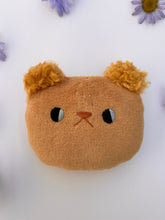 Load image into Gallery viewer, Chestnut bear head - mini pillow

