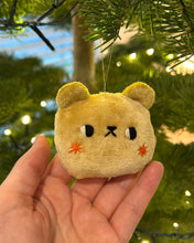 Load image into Gallery viewer, Yellow Bear with blushing cheeks ornament
