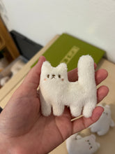 Load image into Gallery viewer, Blushing white cat - Reserved
