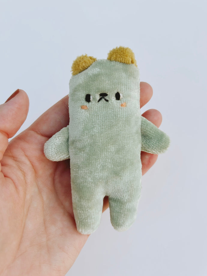 Matcha the blushing baby bear