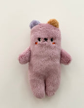 Load image into Gallery viewer, Lilac Bear with periwinkle and mustard ears
