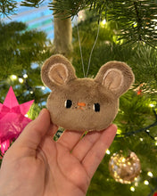 Load image into Gallery viewer, Brown mouse with freckles - ornament
