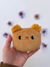 Load image into Gallery viewer, Chestnut bear head - mini pillow
