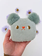 Load image into Gallery viewer, Blueberry milk bear head - mini pillow
