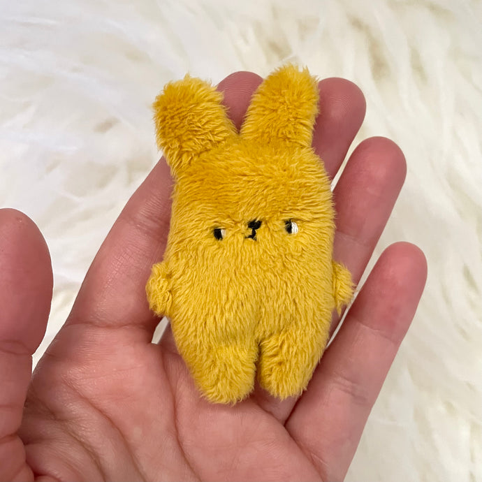 Sunshine yellow tiny weighted bunny