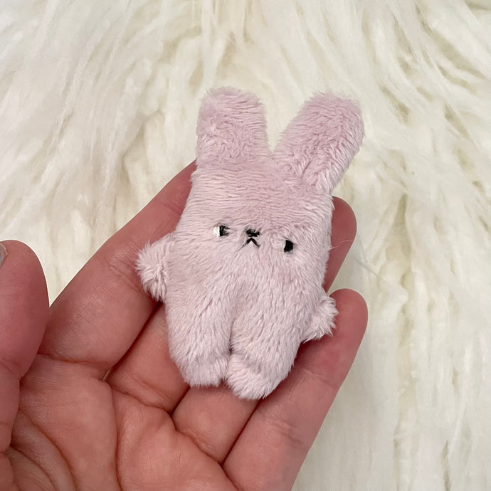 Lilac tiny weighted bunny
