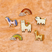 Load image into Gallery viewer, Collection of 4 Hard Enamel Magnets - sleepy king
