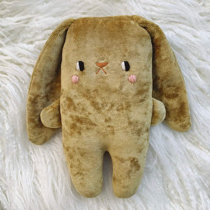 Avocado Bunny -organic velvet big bunny