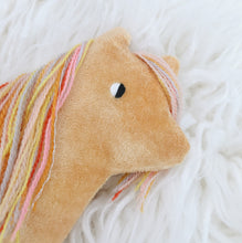 Load image into Gallery viewer, Tangerine Dream Pony with a rainbow mane - sleepy king
