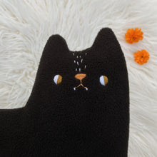 Load image into Gallery viewer, Licorice the Cat with fangs!- Large
