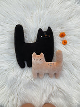 Load image into Gallery viewer, Licorice the Cat with fangs!- Large
