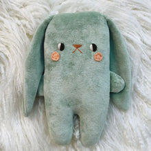 Load image into Gallery viewer, Mint Bunny -organic velvet big bunny
