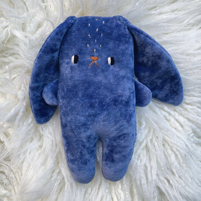 Indigo Bunny -organic velvet big bunny