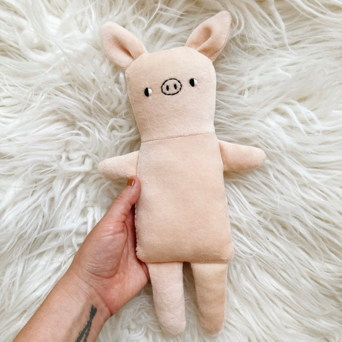 Strawberry Piglet - Organic hand dyed