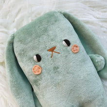 Load image into Gallery viewer, Mint Bunny -organic velvet big bunny
